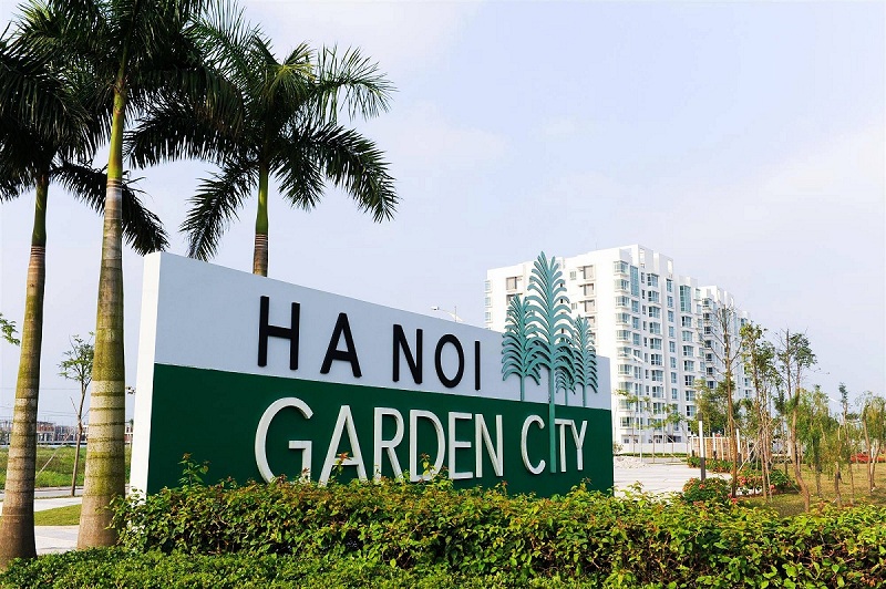 Cổng khu đô thị Hà Nội Garden City Thạch Bàn - Long Biên