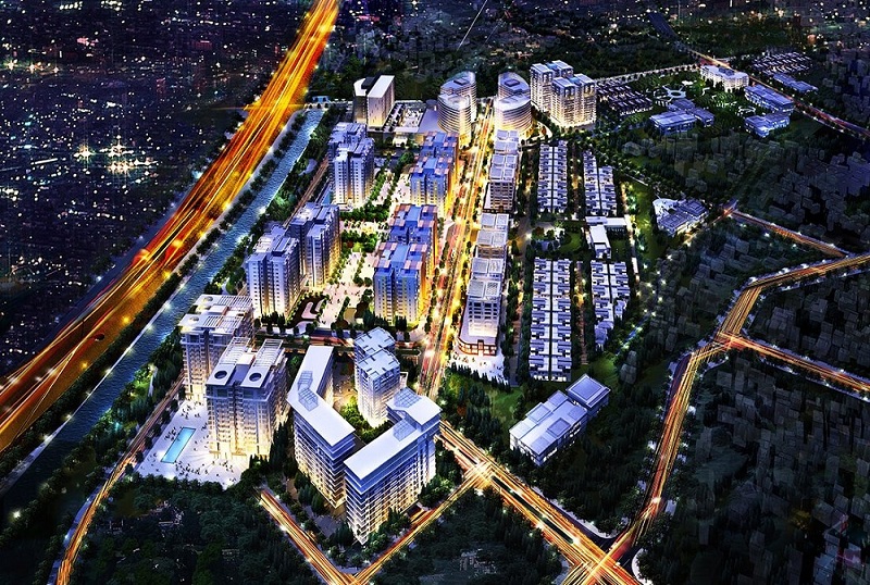 Phối cảnh 2 khu đô thị Hà Nội Garden City Thạch Bàn - Long Biên