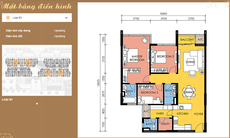 Thiết kế căn hộ B1 chung cư Avenue Park Hà Nội Garden City Thạch Bàn